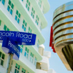 Lincoln Road and Pennsylvania Avenue street signs located in Miami Beach.