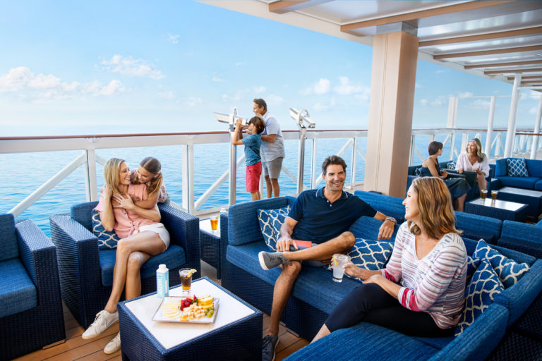 As we said goodbye to summer, the cruise industry welcomed guests aboard to set sail toward a brighter future. Pictured here passengers lounging on Norwegian Cruise Line’s revamped Encore experience.