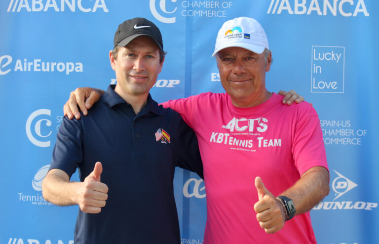 Dir. of Spain-U.S. Chamber of Commerce Juan Carlos Pereira & Dir. of Torneo & Academia ACTS Tennis Juan Yuste