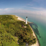 Florida lighthouse aerial view