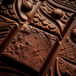Brown chocolate illustration. Chocolate texture.
