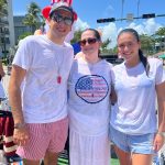 The crowd dressed in their Independence Day best