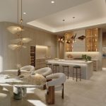 Penthouse Kitchen & Dining Area Image c_o CG Render Visualization Studio