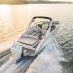 SDX 270 Outboard at sunset