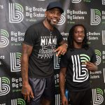 Udonis Haslem with one of our incredible BBBS Miami Bigs at the %22Big Talk%22 event, where they discussed the importance of mental health and well-being