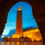 Hassan II Mosque in Casablanca, Morocco Africa