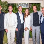 Chef Michael Michaelidis, Fabien Guardiola, Gregory Galy, Marine Giron-Galy, Michael Ridard, & Robert Blasi