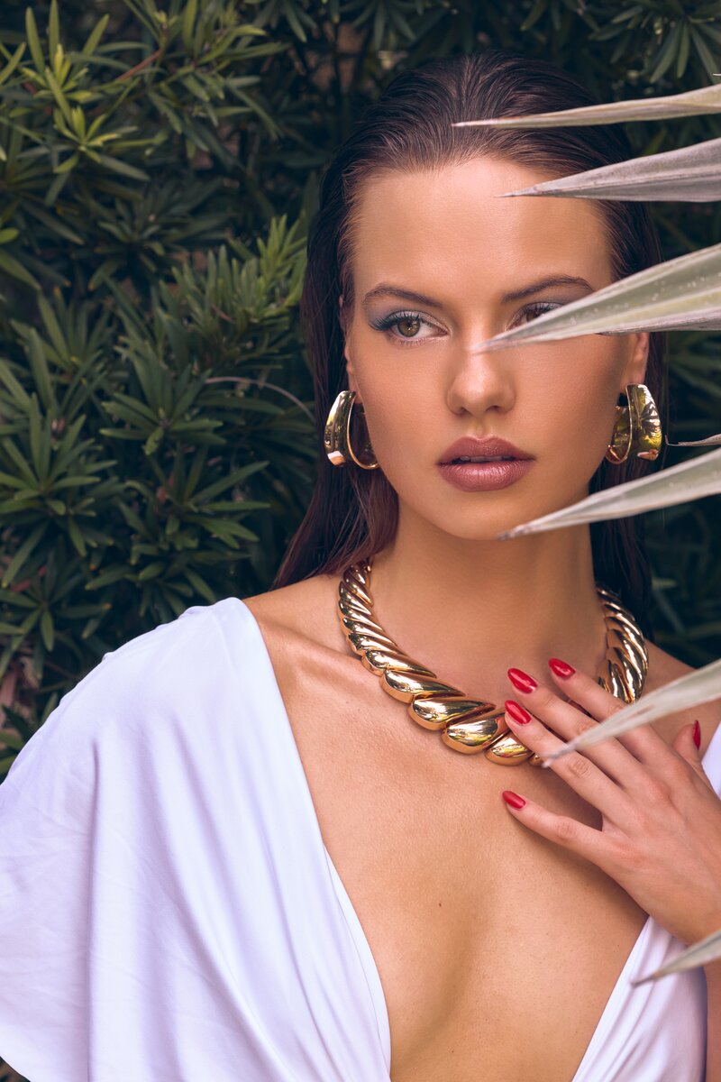 Forever Summer fashion editorial — Swimwear: Maty Machado, Accessories: Denise Pacini, Makeup: Dior Beauty