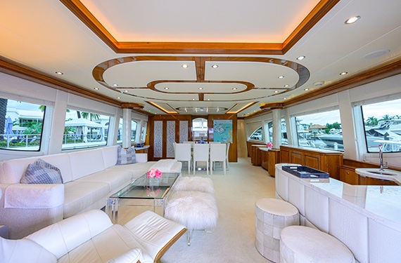 Monte Cristo: An 80-Foot Hatteras With High-Gloss Cherry Interiors